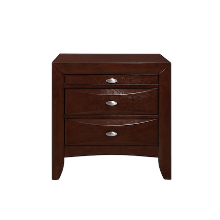 Global Furniture Usa Transitional  Linda New Merlot Nightstand 1273
